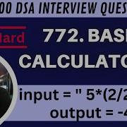 772 Basic Calculator III Top Interview DSA Questions Java Solution With Time Complexity
