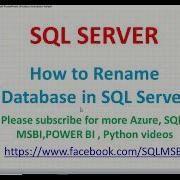 How To Rename Database In Sql Server SQL Rename Database Examples Sql Alter Database Name