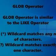 How To Use GLOB Using SQLite