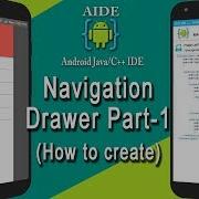 Android AIDE NavigationDrawer Tutorial Part 1