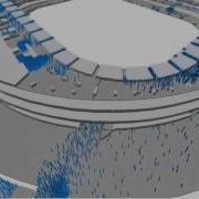 Stadium Crowd Simulation With Pedestrian Dynamics