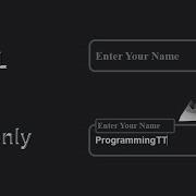 Input Field Animation Using HTML And CSS HTML CSS Only