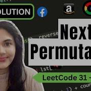 Next Permutation LeetCode 31 Python O N Time And O 1 Space