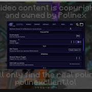Client GUI Showcase Polinex Client