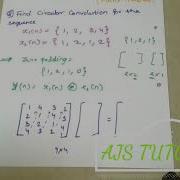 Circular Convolution In DSP Part 1 Matrix Method DSIP