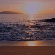 4K ASMR PERFECT SUNSET 60min Ocean Waves Beach Sunset No Loop