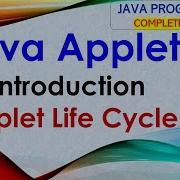 L60 Java Applet Introduction Applet Life Cycle Java Tutorial Java Programming Lectures Hindi