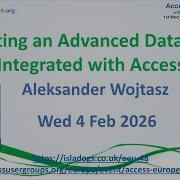 AEU48 Creating An Advanced Data Grid Integrated With Access Aleksander Wojtasz
