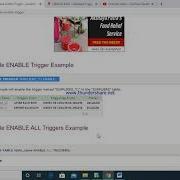 Oracle ENABLE Trigger 38