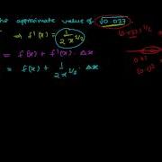 How To Find Approximate Value Using Differential Calculus