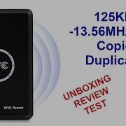 125KHz 13 56MHz RFID Copier Duplicator Unbox Review Test