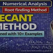 Examples Of Secant Method Easiest Way