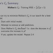 OA3103 Data Analysis Lecture 13 Model And Variable Selection
