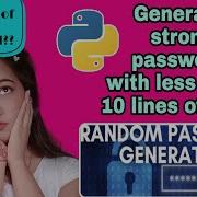 Random Password Generator In 5 Min Detailed Explanation Of Each Line Python Project For Beginners