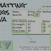 How To Format Strings In Java Intro To Java Full Course Lesson 2 Video 5