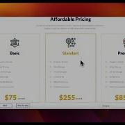Bubble Component Collection Demo Pricing Table Component