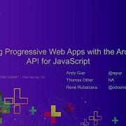 ArcGIS API For JavaScript Building Progressive Web Apps