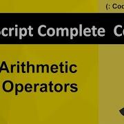 Arithmetic Operators 7 Js Tutorial In Pashto