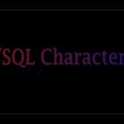 PL SQL Character Set