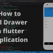 Flutter Creating Custom Material Navigation Drawer Drawer