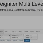 Codeigniter Library Multi Level Menu