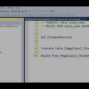 DIFFERENCE BETWEEN TRUNCATE AND DELETE Statements In SQL Server 2016