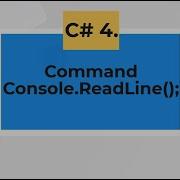 C Introducing The Console ReadLine Command