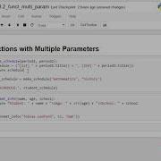 Multi Parameter Functions Introduction To Python Absolute Beginner Module 2 Video 5