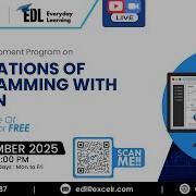SDP On Foundations Of Programming With Python Day 15