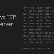 Server Multithreaded Java Chat Room Project