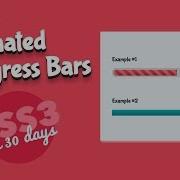 Animated Progress Bars CSS Tutorial Day 19 Of CSS3 In 30 Days