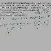 Calculating Values For Poisson Random Variable By Hand Particle Example