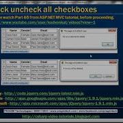 Part 66 Check Uncheck All Checkboxes With Another Single Checkbox Using Jquery