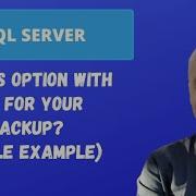 The Backup With INIT Option In SQL SQL Server