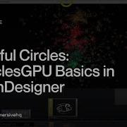 Colorful Circles ParticlesGPU Basics In TouchDesigner TouchDesigner Tutorial 135