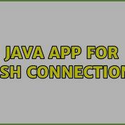Java App For SSH Connection