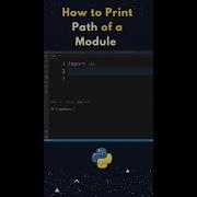 How To Print Module Path Python Shorts