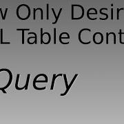 Filter Rows In An HTML Table With JQuery