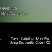 Rigging A Horse In Maya With Sequential Code Part 2 Building First Rig Steps