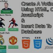 Create A PHP Voting Form Insert Form Data To MySQL Database HTML CSS JQuery PHP MySQL