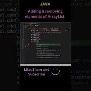 ArrayList In Java Add Remove Elements In ArrayList Java Programming Shorts
