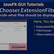 File Chooser Settup File Filters JavaFx GUI Tutorial 32