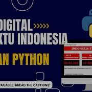 Membuat Jam Digital Paling Akurat Di Indonesia Dengan Python Coding Python With Relaxing Music