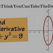 Second Derivative Of An Ellipse By Using Implicit Differentiation