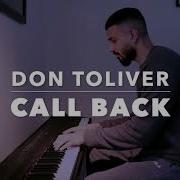 Don Toliver Call Back Piano Cover