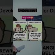 Junior Dev Vs Senior Dev Funny Meme Developer Memes Meme Coding Coder Code Programming Fun