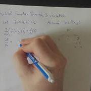 The Implicit Function Notion Theorem Three Variables