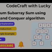 Maximum Subarray Sum Using Divide And Conquer Algorithm Step By Step Explanation Sample Example