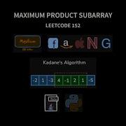 Maximum Product Subarray Leetcode 152 Using Kadane S Algorithm