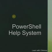 PowerShell Tutorial 2 Using Help System